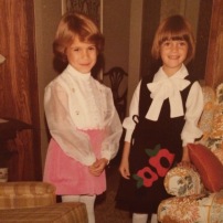 Ca 1976 when our moms cut our hair off into Dorothy Hammill cuts